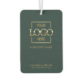 Business Logo Minimalist Professional Branded Autolufterfrischer (Rückseite)