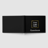Business-Logo mit Schwarz und Gold-Stil Gästebuch (Voll)
