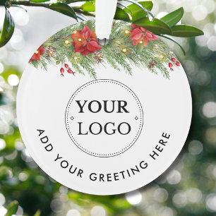 Business-Logo Moderne Weihnachtsgrün Ornament
