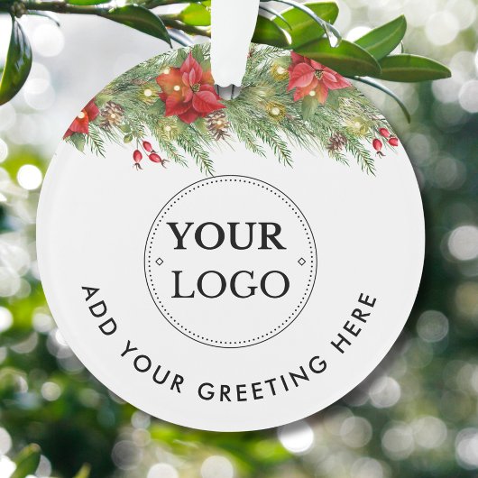 Business-Logo Moderne Weihnachtsgrün Ornament