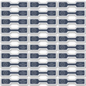 Business-Logo Moderner Blauschmuck Aufkleber (Vorderseite)