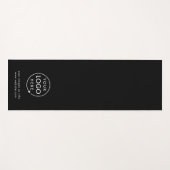 Business-Logo Modernes, trendiges Schwarz Yogamatte (Vorderseite (Horizontal))