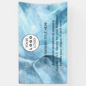 Business-Logo Navy Blue Beruflich 5" Banner (Vertikal)