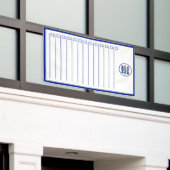 Business Logo Navy Blue Dry Erase To Do List Banner (Äußeres Gebäude)