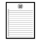 Business Logo Navy Blue To Do List Gummistempel (Prägung)