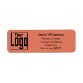 Business Logo Orange Black Return Address (Vorne)