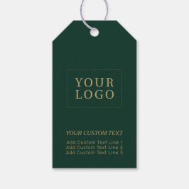 Business-Logo-Paket mit Green & Gold-Markenbezeich Geschenkanhänger