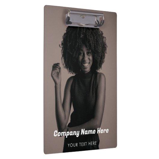 Business Logo Photo Company Promotional Corporate Klemmbrett (Rechts)