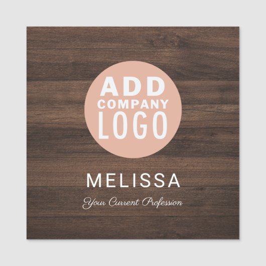 Business Logo Professional Magnetic Staff Custom Namensschild (Vorderseite)