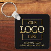 Business Logo & QR Code Branded Promotional Schlüsselanhänger (Vorderseite)