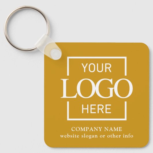 Business Logo & QR Code Branded Promotional Schlüsselanhänger (Vorderseite)