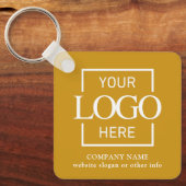 Business Logo & QR Code Branded Promotional Schlüsselanhänger (Vorderseite)