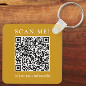 Business Logo & QR Code Branded Promotional Schlüsselanhänger (Rückseite)