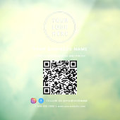 Business Logo QR Code Fensteraufkleber (Blatt 3)