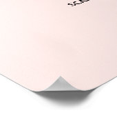 Business-Logo qr Code Instagramm Rose Gold Poster (Ecke)