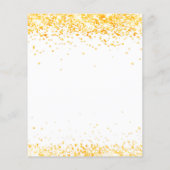 Business Logo qr Code Instagramm Text weißes Gold Flyer (Hinten)