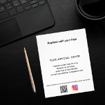 Business-Logo qr Werbeaktion Flyer<br><div class="desc">Sie können eine Hintergrundfarbe hinzufügen,  die zu Ihrer Marke passt. Personalisieren Sie Ihr Firmenlogo,  Ihren Namen,  Ihre Adresse,  Ihren Text,  Ihren eigenen QR-Code und fügen Sie ihn Ihrem Instragentenkonto hinzu.</div>