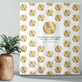 Business-Logo-Schritt- und -Wiederholung des Gold- Wandteppich