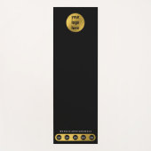 Business Logo Social Media Black Gold Yoga Studio Yogamatte (Vorderseite)