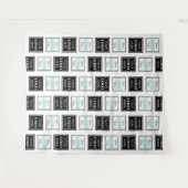 Business Logo Step Repeat Minimalist Backdrop Wandteppich (Vorderseite (Horizontal))