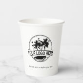 Business-Logo Stilvoll modern Beruflich Pappbecher (Vorderseite)