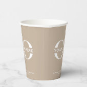 Business-Logo Stilvoll modern Beruflich Pappbecher (Rechts)