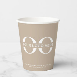 Business-Logo Stilvoll modern Beruflich Pappbecher
