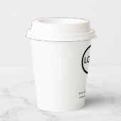 Business-Logo Stilvoll Moderner Beruflicher Kaffee Pappbecher (Rechts)