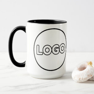 Business-Logo Stilvoll Moderner Beruflicher Kaffee Tasse