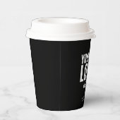 Business Logo Stylish Black Modern Professional Pappbecher (Rechts)