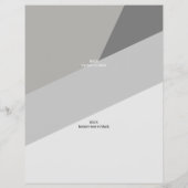 Business-Logo Trendy Modern Geometric 3 Foto Flyer (Hinten)