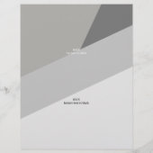 Business-Logo Trendy Modern Geometric 3 Foto Flyer (Hinten)