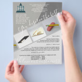 Business-Logo Trendy Modern Geometric 3 Foto Flyer (Hand)