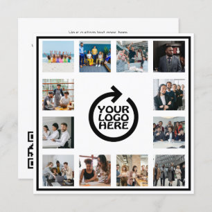 Business-Logo und 12-Foto-QR-Code Personalisiert