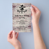 Business Logo und Address info Double Sided Flyer (Handgriff)