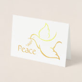 Business-Logo und Foto Weihnachten Urlaub Frieden Folienkarte (Vorderseite)