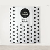 Business-Logo-Veranstaltung - Schritt und Wiederho Wandteppich (Vorderseite)