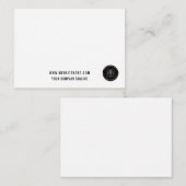 Business Logo Website Employee Note Card Mitteilungskarte (Vorne/Hinten)