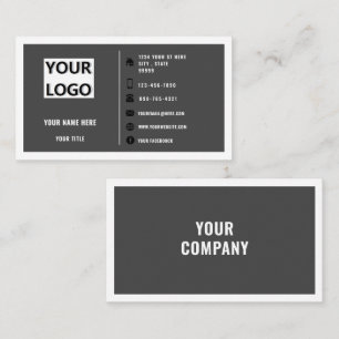 Business-Logo-Werbeaktionen für Unternehmen Visitenkarte