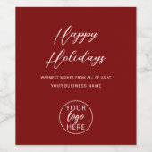 Business-Logos - Feiertage Weinetikett (Einzelnes Label)