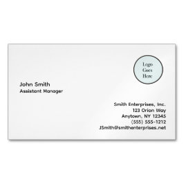 Business-Magazin mit grundlegenden Logoinformation Magnetische Visitenkarte