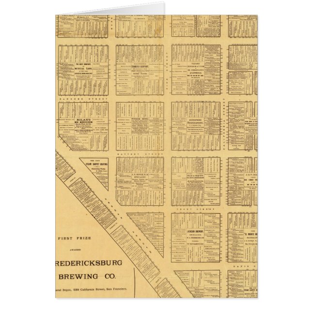 Business Map von San Francisco (Vorne)