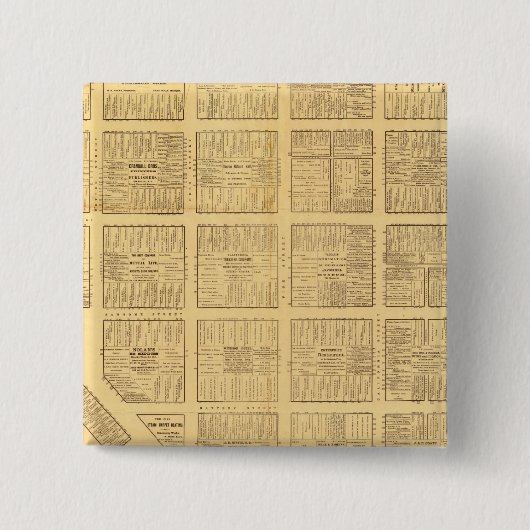 Business Map von San Francisco Button (Vorderseite)