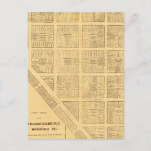 Business Map von San Francisco Postkarte