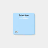 Business Marketing Artikel personalisiert blau Post-it Klebezettel (Vorderseite)