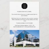 Business Marketing Modernes Minimalistisches Foto- Flyer (Hinten)