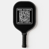 Business Marketing QR Code Pickleball Schläger (Rückseite)