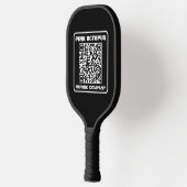 Business Marketing QR Code Pickleball Schläger (Links)