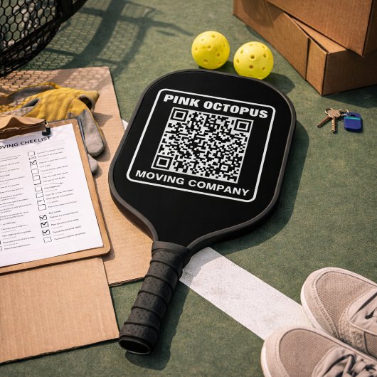 Business Marketing QR Code Pickleball Schläger