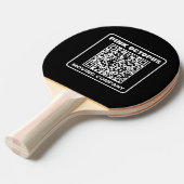 Business Marketing QR Code Tischtennis Schläger (Vorderseite)